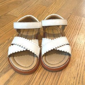 Felix and Flora size 7 toddler white sandals